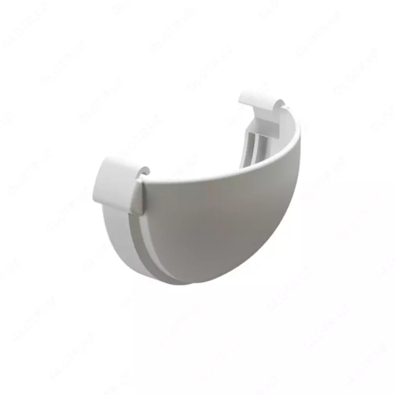 Заглушка желоба Lux — герметичность и защита от перелива (пломбир)