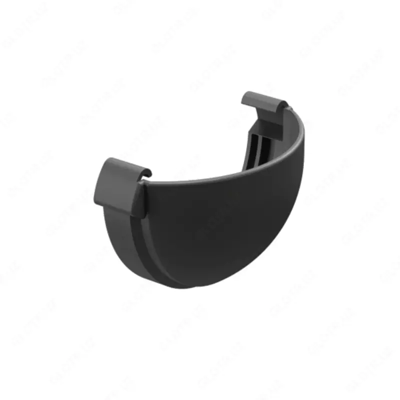 Заглушка желоба Lux — герметичность и защита от перелива (графит)