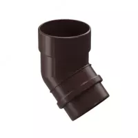 Колено водосточной трубы Docke LUX 45° (Шоколад)