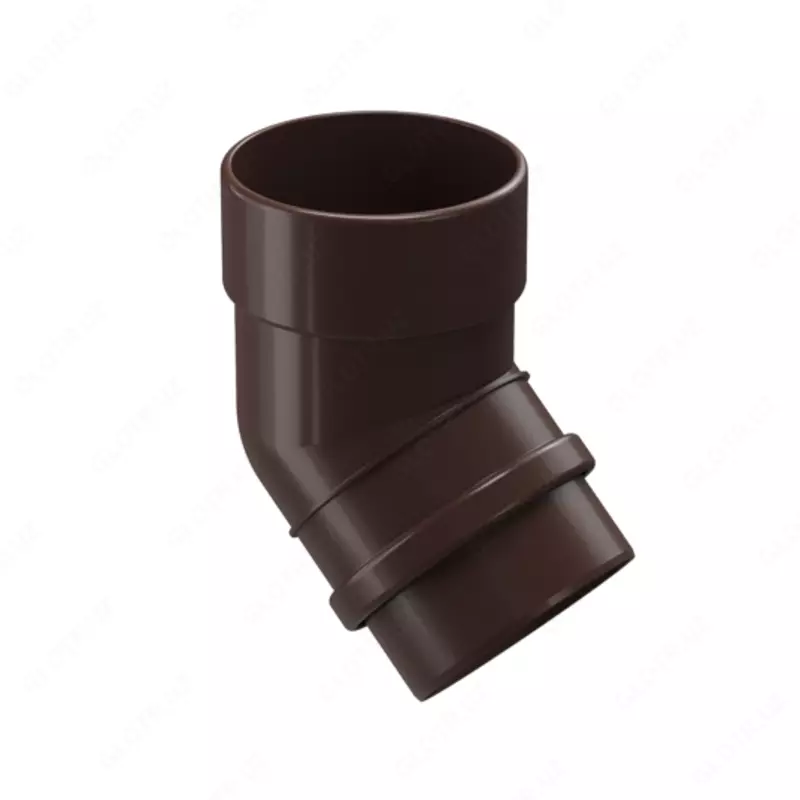 Колено водосточной трубы Docke LUX 45° (Шоколад)