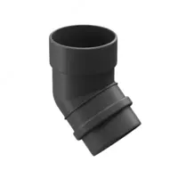 Колено водосточной трубы Docke LUX 45° (Графит)