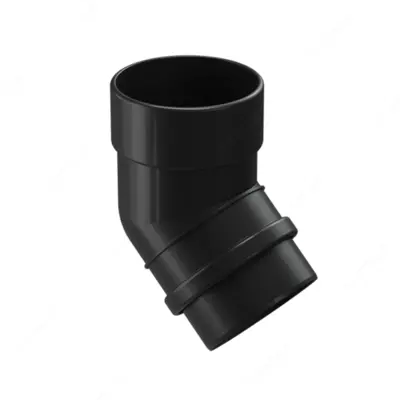 Колено водосточной трубы Docke LUX 45° (Карбон)