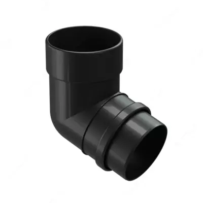 Колено водосточной трубы Docke LUX 72° (карбон)