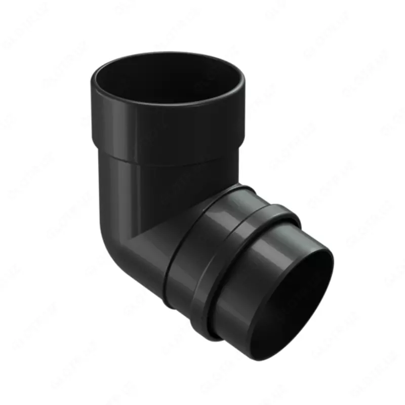 Колено водосточной трубы Docke LUX 72° (карбон)