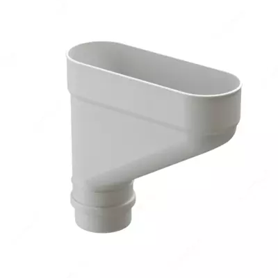 Коллектор для водосточной системы Docke LUX, цвет «Пломбир»