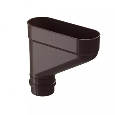 Коллектор для водосточной системы Docke LUX, цвет «Шоколад»