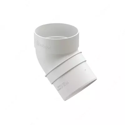 Колено водосточное 45˚ Docke Standard (Белый )