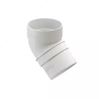 Колено водосточное 45˚ Docke Standard (Белый )