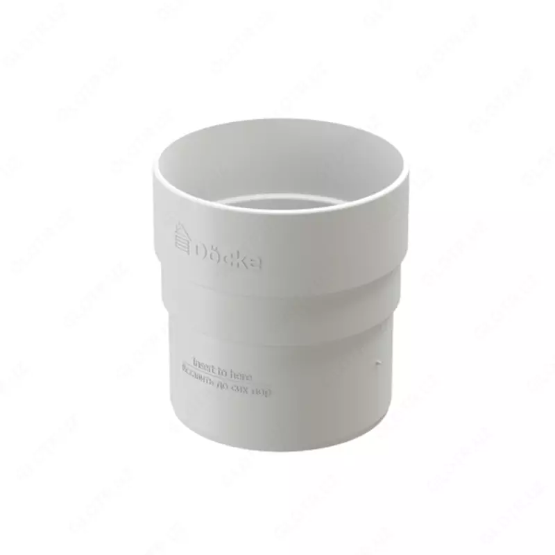 Муфта соединительная для водостока Docke Standard, белый