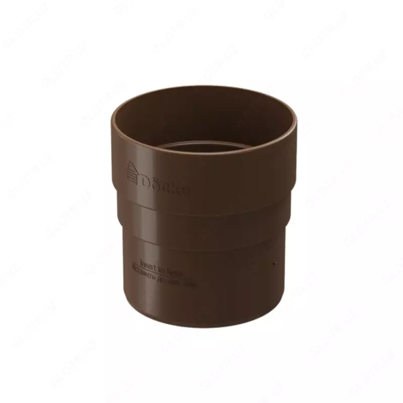 Муфта соединительная для водостока Docke Standard, светло-коричневый