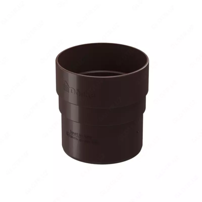 Муфта соединительная для водостока Docke Standard, тёмно-коричневый