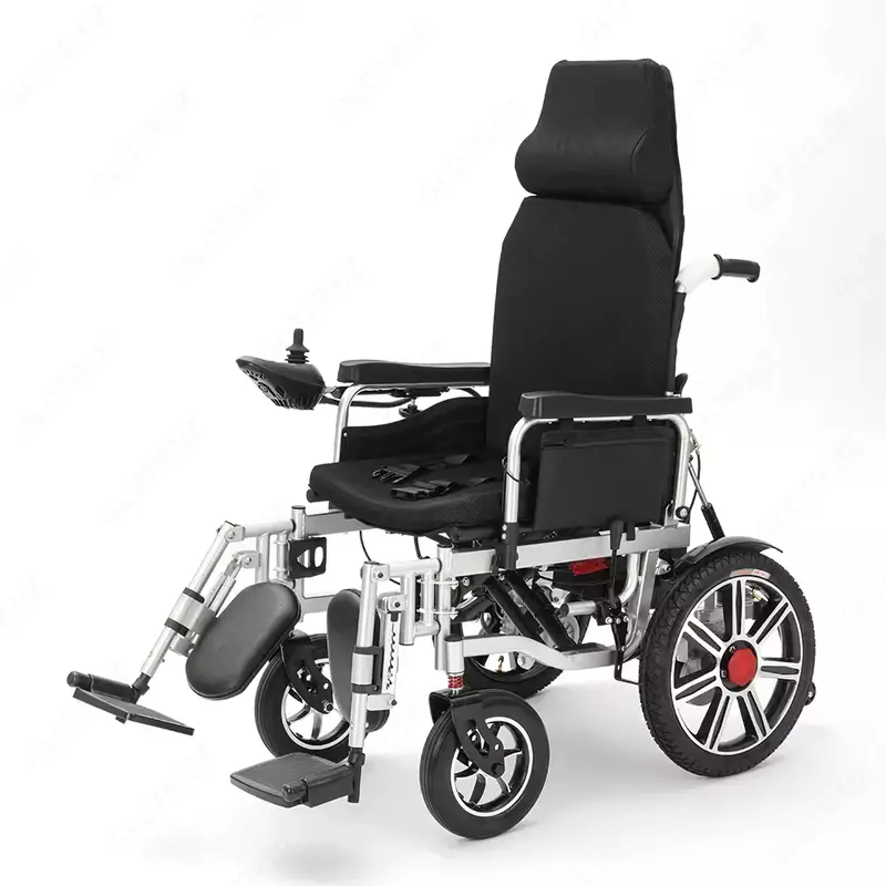 Nogironlar aravachasi elektr aravachasi qora rangda