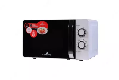 Микроволновая печь (20 л) "Loretto" LM-2101W (Белая/черная) - Loretto Узбекистан