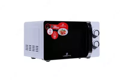 Микроволновая печь (20 л) "Loretto" LM-2101W (Белая/черная)