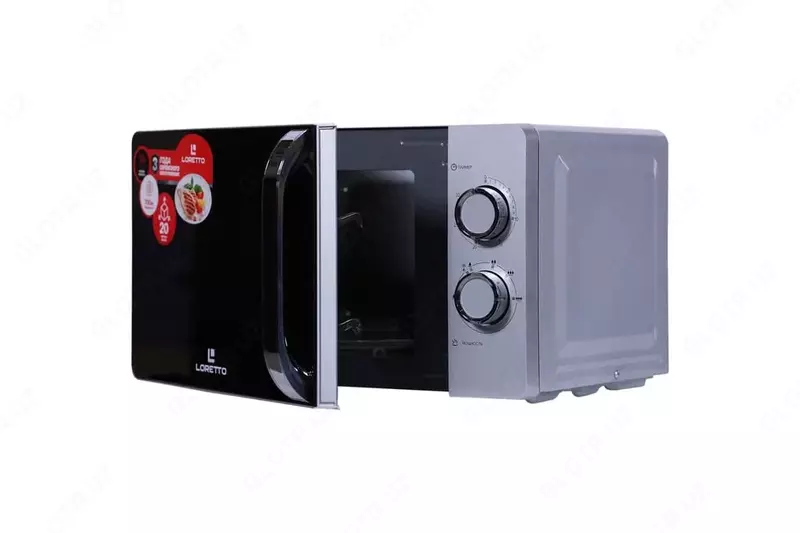 992 948.1 so'm Mikroto'lqinli pech (20 l) "Loretto" LM-2101S (Kumush/qora)