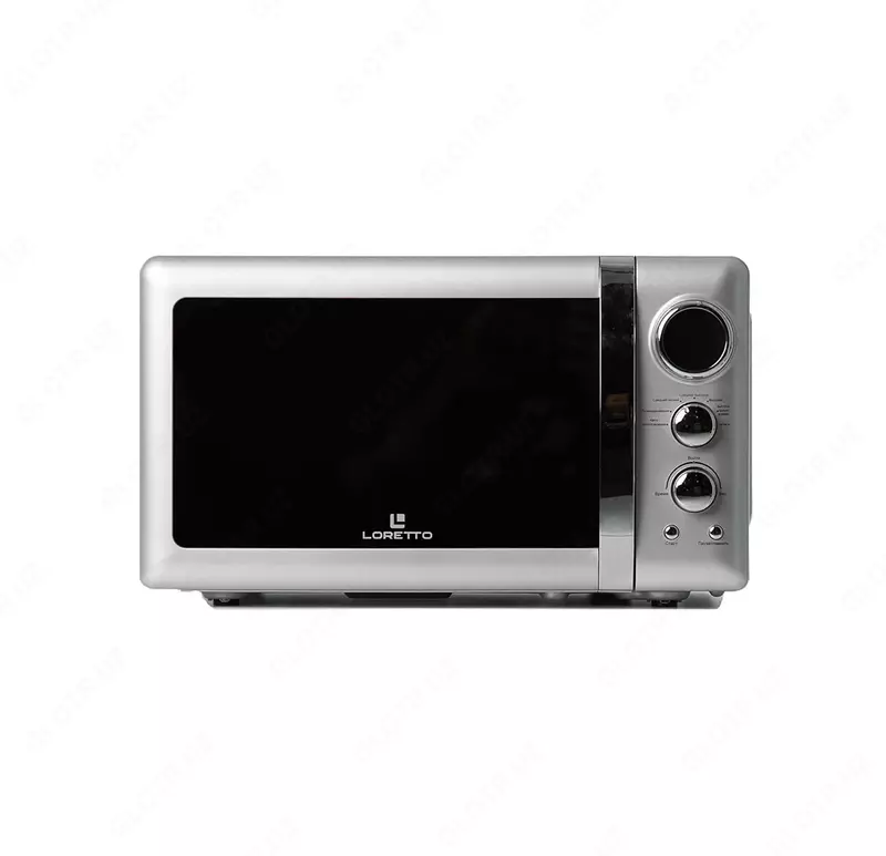 Mikroto'lqinli pech (20 l) "Loretto" LM-2104S (Kumush/qora) - 1 004 911.3 so'm