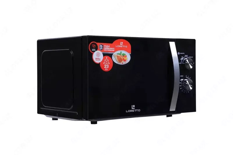 1 220 249.5 сум Микроволновая печь (23 л) "Loretto" LM-2302BL (Черная/серебристая)