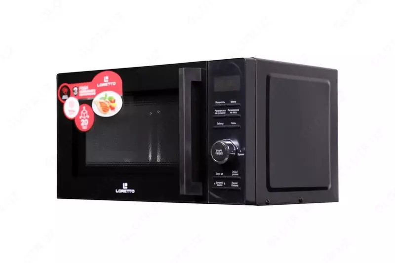 Микроволновая печь (25 л) "Loretto" LM-2505BL (Черная)