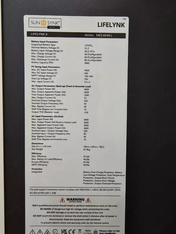 Гибридный инвертор Lifelynk от бренда ''SunSynk'' - от {0} сум