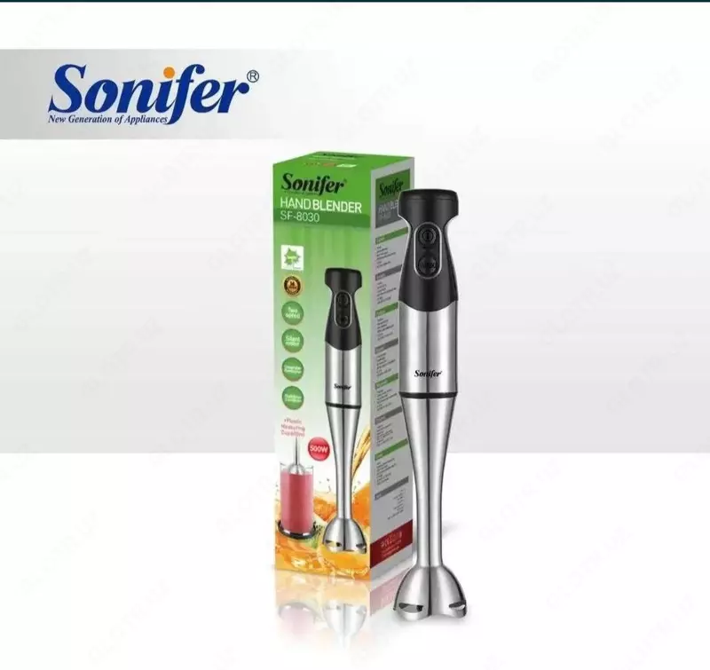 Погружной блендер "Sonifer" SF-8030, 500W (Стальной/черный)