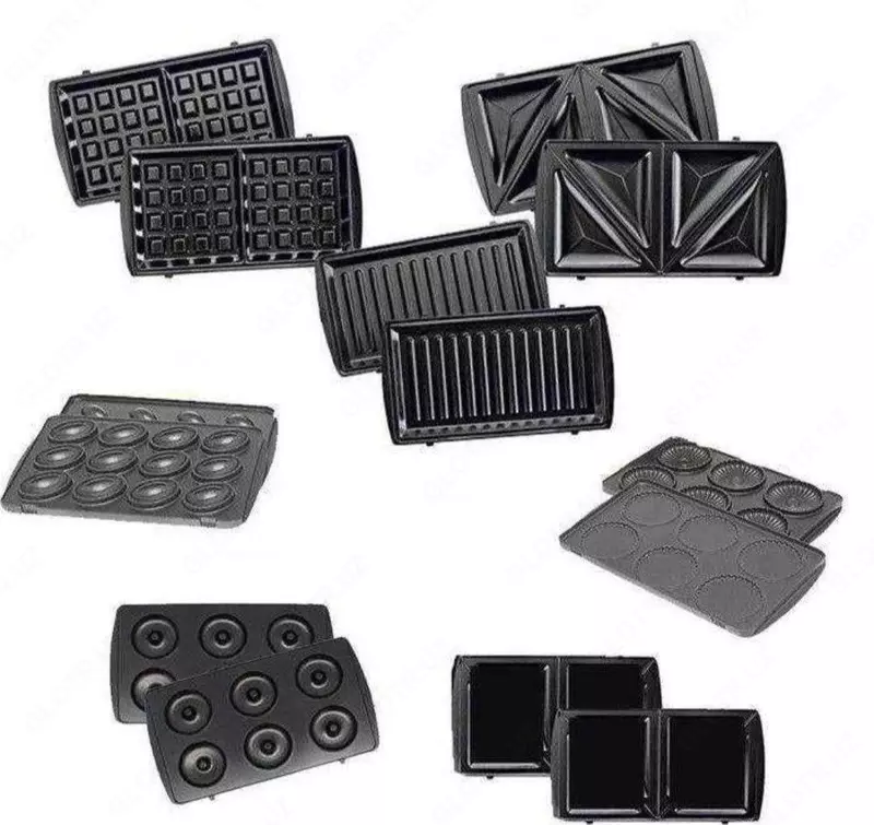 Вафельница 7 в 1 "SONIFER" SF 6144, 1400W (Стальной/черный)