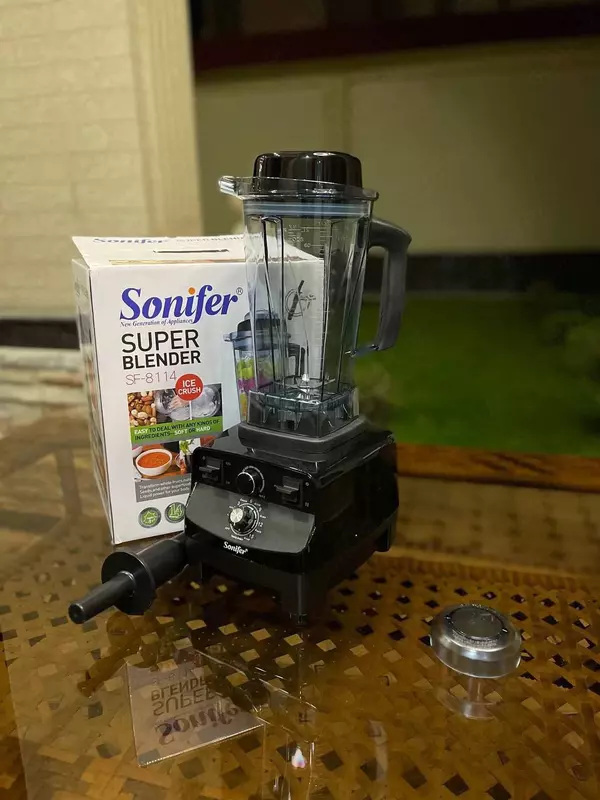 Электрический блендер "SONIFER" SF-8114, 1200W (Стальной/черный)
