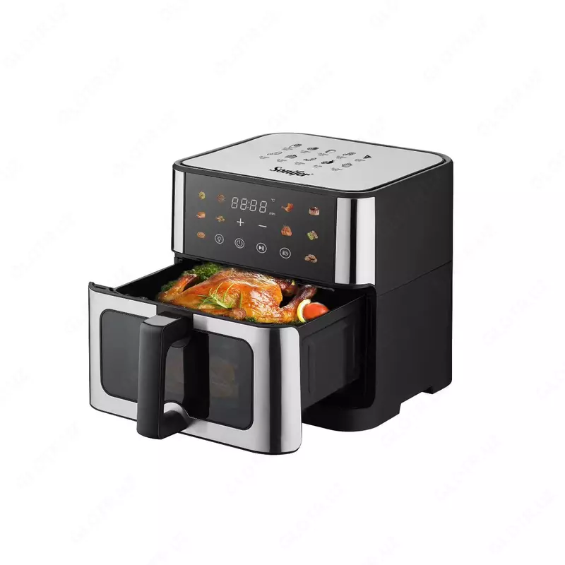 Аэрогриль "SONIFER" SF-1042, 1800W 10 л (Серебристый/черный)