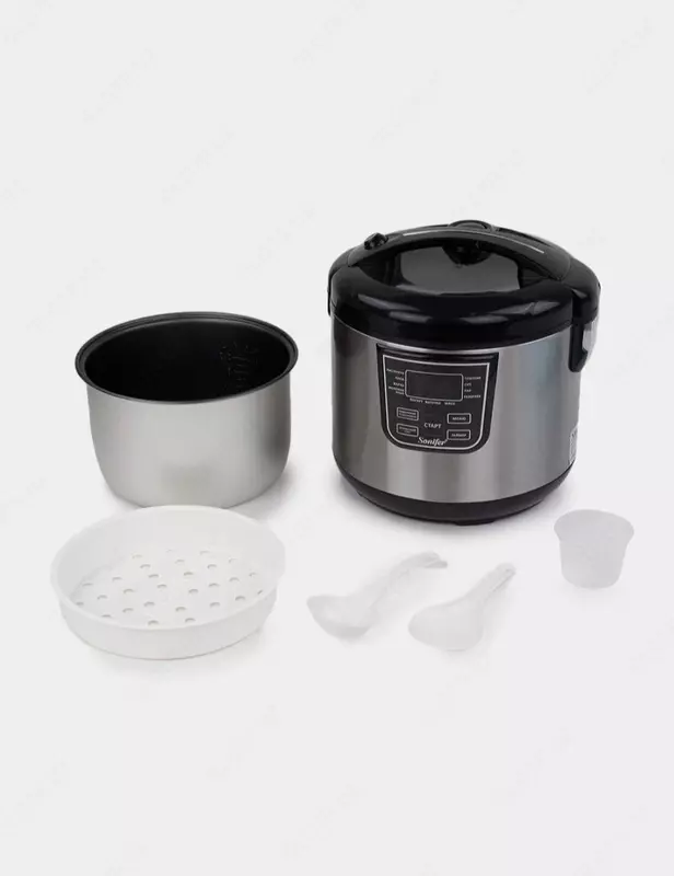 Мультиварка "SONIFER" SF-4012, 900W, объем 5 л (Стальной/черный)