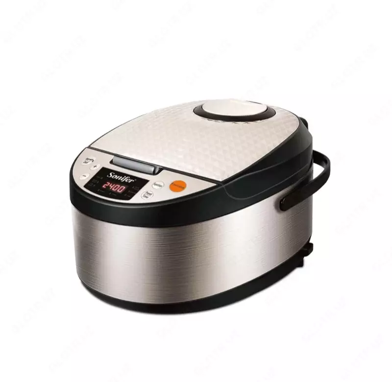 Мультиварка-рисоварка "SONIFER" SF-4037, 800W, объем 5 л (Стальной/черный)