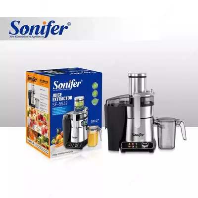 Соковыжималка "SONIFER" SF-5547, 1000W, 1/2 л (Металлик/чёрный)
