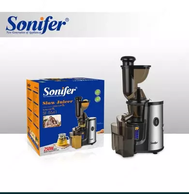 Соковыжималка "SONIFER" SF-5541, 250W, 1/1 л (Металлик/чёрный)