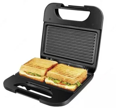 Тостер - сендвичница "SONIFER" SF-6078, 750W (Стальной/черный)
