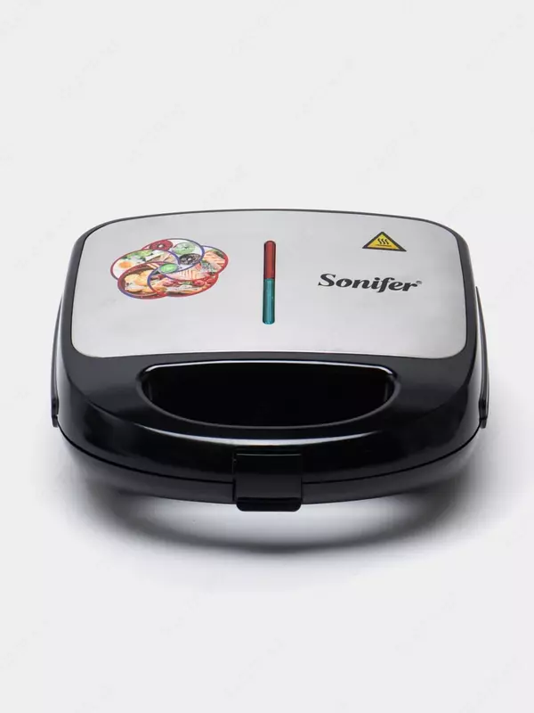 Тостер - сендвичница 3 в 1 "SONIFER" SF-6153, 750W (Стальной/черный)