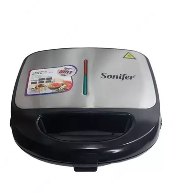 Тостер - сендвичница 5 в 1 "SONIFER" SF-6170, 750W (Стальной/черный)