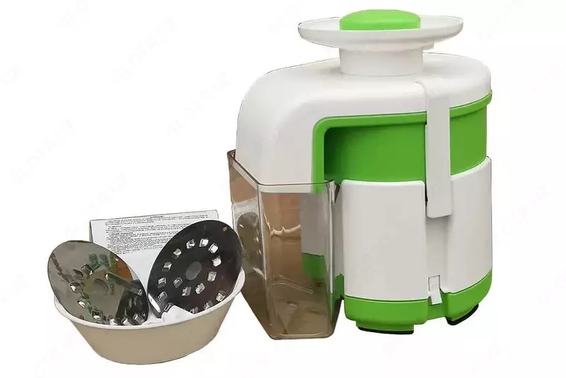 Соковыжималка "Журавинка" SVSP-303P, 350W, 700 мл/мин (Белый/зеленый)