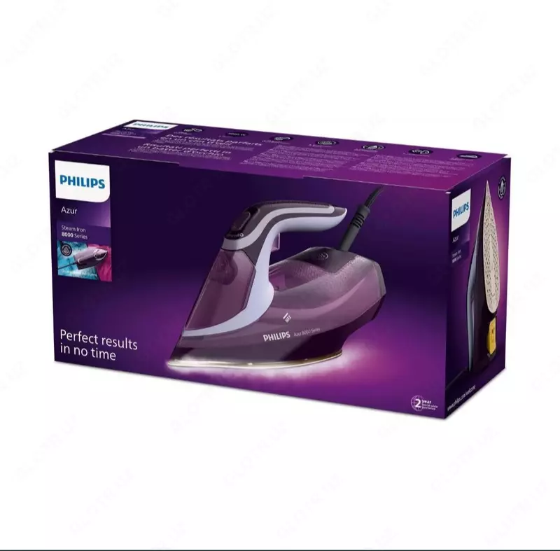 Maishiy bug'li dazmol "PHILIPS" DST8021, 3000 Vt (binafsha/oltin)