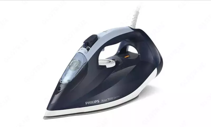 Бытовой паровой утюг "PHILIPS" DST7030, 2800 W (Темно-синий/белый)