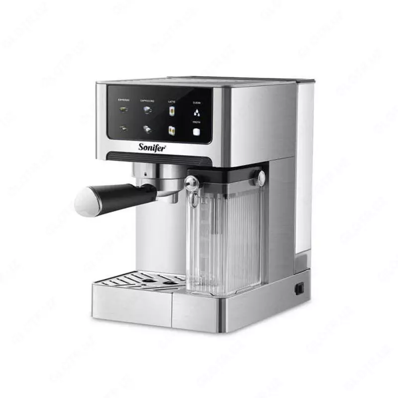 Кофемашина "SONIFER" SF-3587, 1350 W (Стальной/черный)
