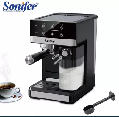 Кофемашина "SONIFER" SF-3575 , 1350 W (Стальной/черный)