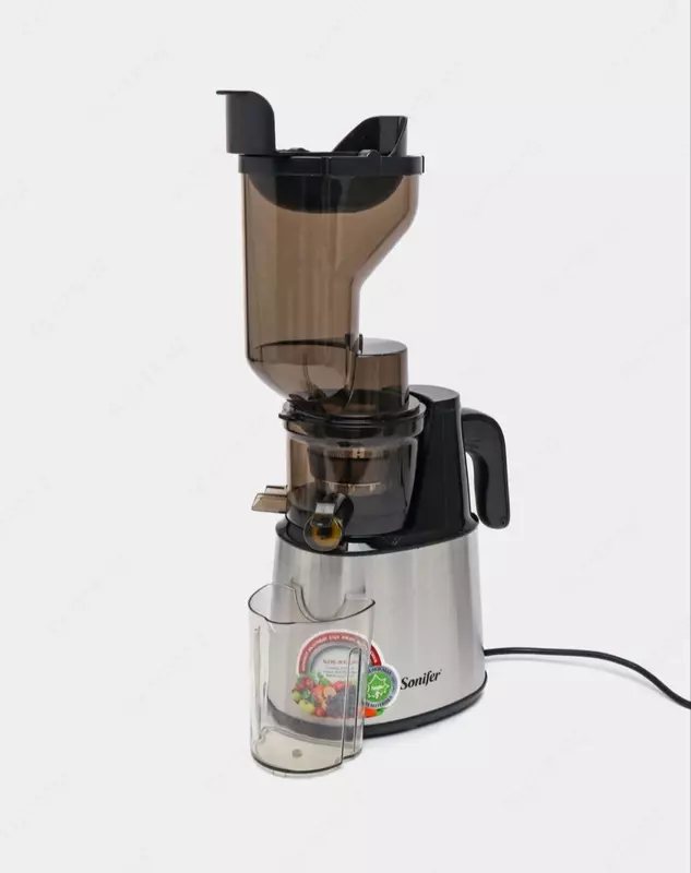 Соковыжималка (шнековая) "SONIFER" SF-5538, 150W, 1.5/0.5 л (Металлик/чёрный)