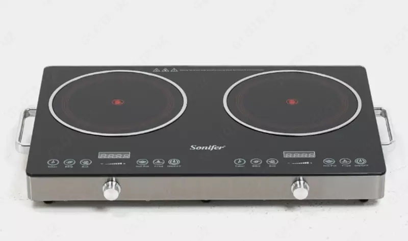 Электрическая плита (индукционная) "Sonifer" SF-3051, 3600W (Черный/серебристый)