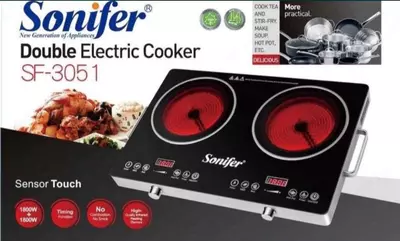 Электрическая плита (индукционная) "Sonifer" SF-3051, 3600W (Черный/серебристый)
