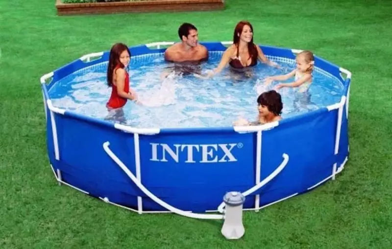 INTEX 28210 — Каркасный круглый бассейн 366×76 см