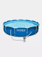 INTEX 28212 — Каркасный бассейн 3.66×76 мм + фильтр