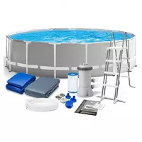 INTEX 26726 — Каркасный бассейн 457×122 см с фильтром и лестницей