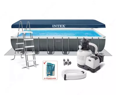  Прямоугольный Бассейн INTEX 26364 Ultra XTR Frame Только в розницу
