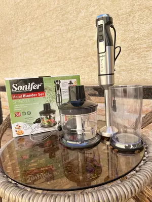 Погружной блендер 4 в 1 "Sonifer" SF-8081, 600W (Стальной/черный)