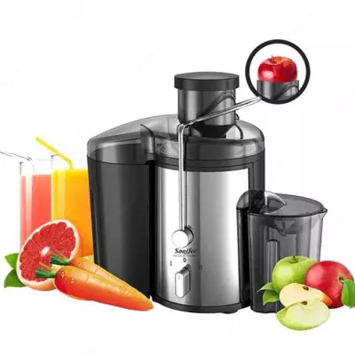 Соковыжималка (центробежная) "SONIFER" SF-5522, 400W, 1 л/500 мл (Металлик/чёрный)