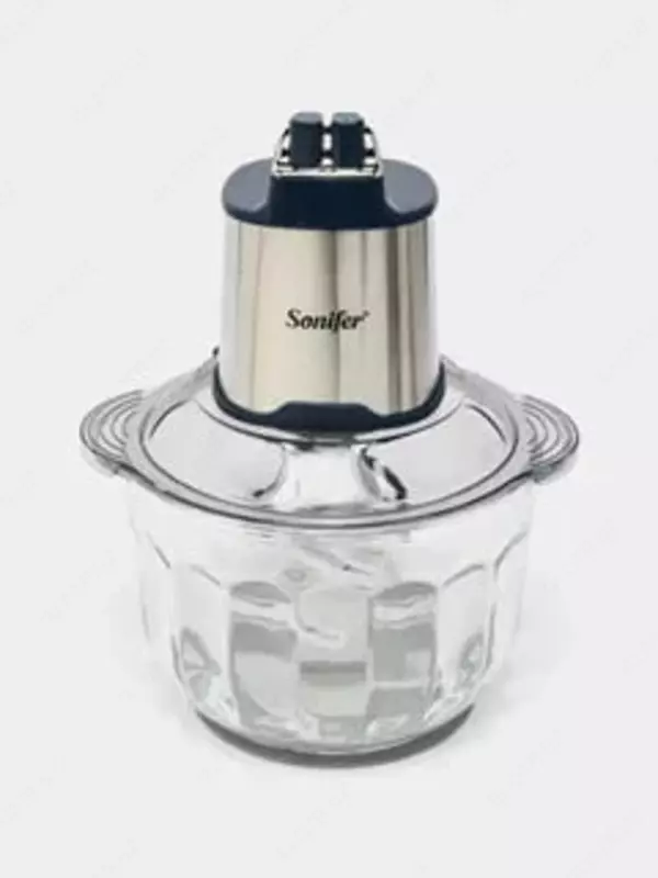 Чоппер-измельчитель "SONIFER" SF-8123, 600W, 1.2 л (Серый/стальной)