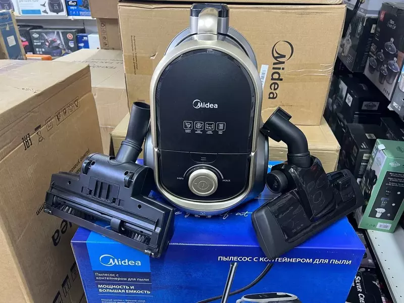 Пылесос "MIDEA" luxury, 2400 Вт (Синий/золотой)